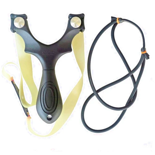 Zjpnow Professional Hunting Slingshot Outdoor Catapult Sling Shot with 2 Rubber Bands