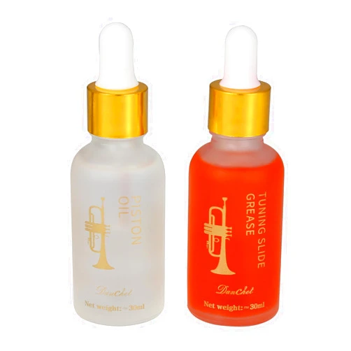 Danchet Synthetic Piston Oil and Tuning Slide Grease Set for Trumpet, Trombone, French Horn, Tuba, Euphonium and Other Brass Instruments