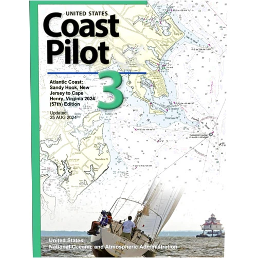 By NOAA (Author), United States National Oceanic and Atmospheric Administration (Author) United States Coast Pilott 3 Atlantic Coast: Sandy Hook, New Jersey to Cape Henry, Virginia 2024 (57th) Edition: Updaed: 25 AUG 2024 (United States Coast Pilot 2024)