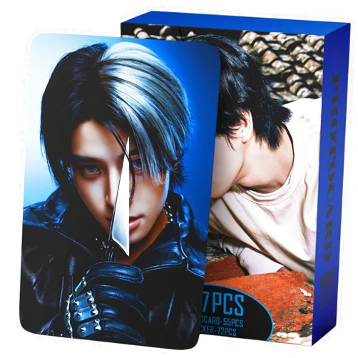Yuto 127 PCS Album THE SIN : Vanish Photocards 55 PCS Lomo Cards Set 72 PCS Stickers Postcard Gift Merchandise for Boys and Girls (Jake)