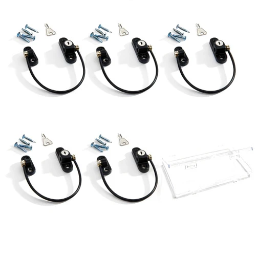 WELBRIT Window Restrictor Locks,Door and Window Opening Restrictor,Sliding Window Security Locks with Keys,Suitable for Home, Office, Hotel, Factory, and Other Anti-Theft Security, with Box