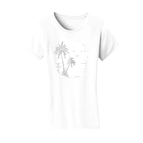 Gravity Trading Womens Beach Sunset Solar Magic Changing Short-Sleeve T-Shirt