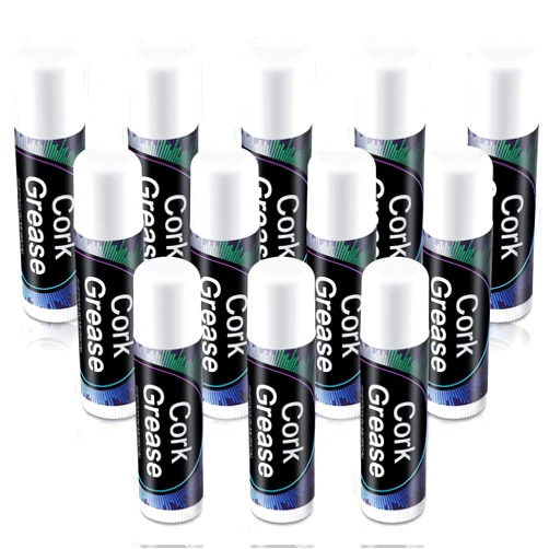 Nuanchu 12 Pieces Cork Grease for Saxophone Clarinet Cork Grease Flute Grease Lubricant Tube Cleaning and Care Product for Saxophone Clarinet Flute Supplies