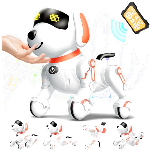 Chridark Remote Control Robot Dog Toy for Kids 5-7 Years Old, Pet Puppy Robotic Toy, Smart Robot Dog, Interactive Touch Walking Talking Toys for Boys Girls, Gifts for 3 5 6 7 8 Years Old
