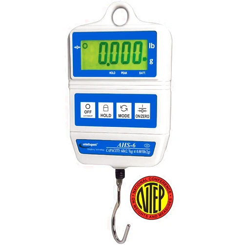 Intelligent Weighing Technology Intelligent AHS-6, Digital Hanging Scale, 6 lb x 0.005 lb, NTEP