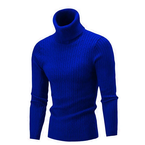 QZH.DUAO Men's Casual Slim Fit Turtleneck Pullover Sweaters