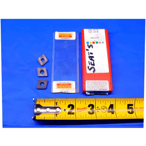 M & J Tooling LLC 3pcs New SANDVIK COROMANT 5322 234-01 Carbide Shim/SEAT Inserts INDEXABLE - BR7127BC4