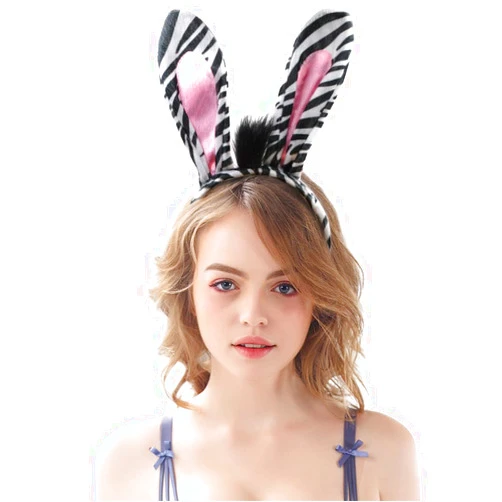 HODRME Plush Animal Ears and Horns Headband-Halloween Christmas Festival Theme Party Animal Cosplay Costume Headbands