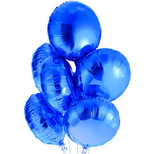 KatchOn, Large Royal Blue Balloons - 18 Inch, Pack of 6 | Blue Foil Balloons | Royal Blue Metallic Balloons for Dark Blue Party Decorations | Royal Blue Mylar Balloons, Nurse Graduation Decorations
