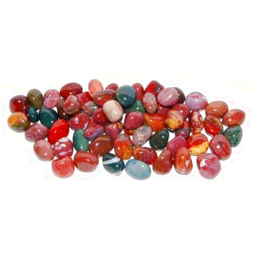 Metapot.com Tumbled Stone: Fancy Jasper