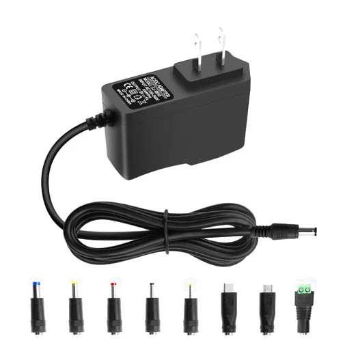 Arkare 5V 1A DC Power Supply Adapter 5W AC/DC Charger AC 100V-240V to DC 5 Volt 1Amp 0.5A Replacement Power Cord for Security Camera Baby Monitor Graco Swing TV Box Raspberry Pi Type C with 8TIPS