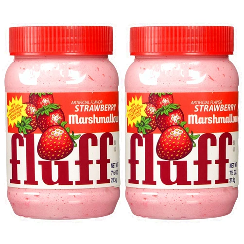 Marshmallow Fluff Traditional Baking Spread and Crème, Gluten Free, No Fat or Cholesterol, Strawberry (Strawberry, 7.5 Ounce (Pack of 2))