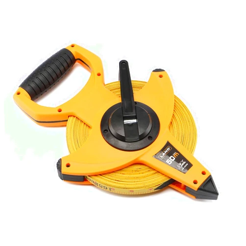 LAND Open Reel Fiberglass Tape Measure - 165FT/50M by 1/2-Inch, Inch/Metric Scale, Heavy Duty Tape for Runway and Engineer Survey (165FT)