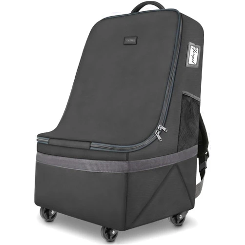 YOREPEK Car Seat Travel Bag with Wheels, Padded Car Seat Backpack, Large Carseat Travel Bag for Airplane, Gate Check Bag, Car Seat Travel Cover with Shoulder Strap, Car Seat Carrier for Airport
