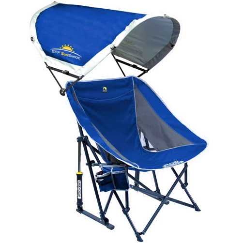 GCI Outdoor Pod Rocker Outdoor Rocking Chair with SunShade Canopy