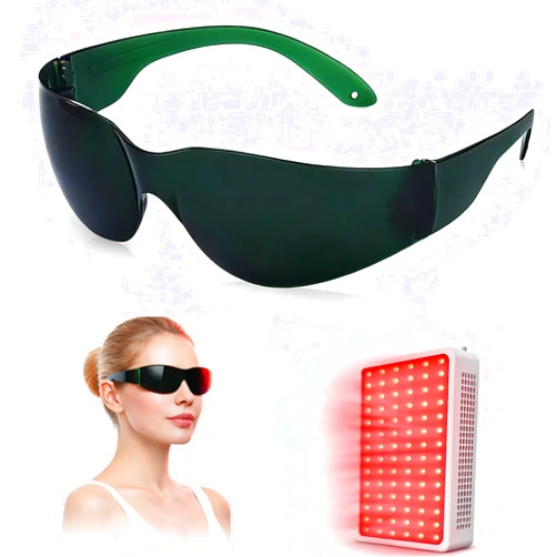 Dubofu Red Light Therapy Glasses, Eye Protection for Red Light & Near Infrared 600–900nm, Lightweight Comfortable Safety Glasses