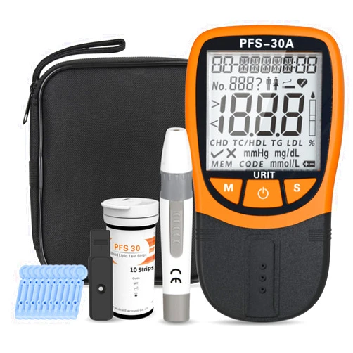 STARRIVER 5- in-1 Lipid Test Kit, Cholesterol Test Kit, Cholesterol Tester Meter Kit at Home, (All-in-One 10ea x Profile Cholesterol Test Strips Included), Accurate and Easy to Use.