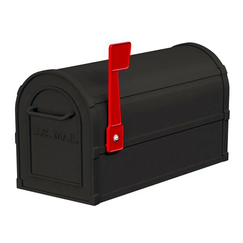 Salsbury Industries Salsbury 4850BLK Heavy Duty Rural Mailbox - Black