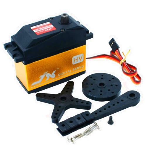 ETbotu JX Servo PDI-HV2060MG 60KG Super Torque Digital Gasoline Servo 180/360 Degrees Arm Digital Servo (180 Degree)