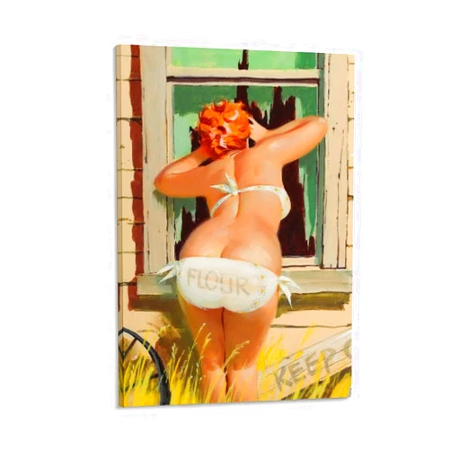 AAHARYA Duane Bryers Poster Fat Girl Hilda Art Drawing Canvas Print (8) Canvas Painting Posters And Prints Wall Art Pictures for Living Room Bedroom Decor 12x18inch(30x45cm) Frame-style