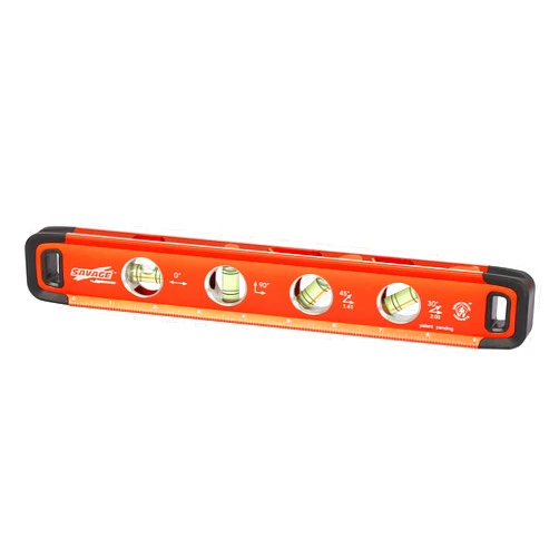 Swanson Tool Co., Inc Swanson Tool Co SVT011 11-Inch Savage Aluminum Torpedo Level with Neodymium Magnets,Orange