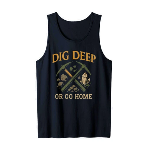 Rock Collecting Fossil Hunting Geology Enthusiasts Rock Hound Geology Fossil Hunter Mineral Collector Gift Tank Top