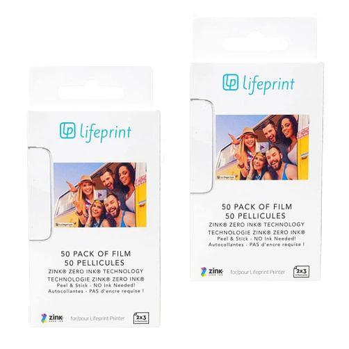 Lifeprint 2x3 Premium Zink Instant Print Photo Paper (100 Pack) Compatible with Lifeprint 2x3 Printers 100 Pack 2x3