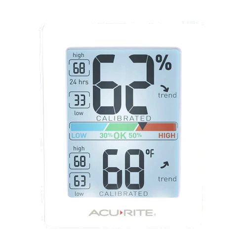 AcuRite Pro Humidity Meter & Thermometer with Touch Activated Backlight