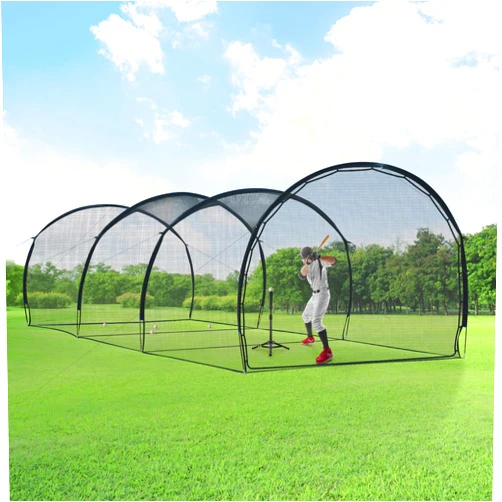 ORIENGEAR Baseball Batting Cages 20&30ft for Backyard, Baseball Training Equipment Netting, Golf Softball Baseball Nets for Batting with Frame and Net, Hitting and Pitching Practice