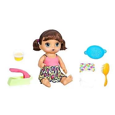 Baby Alive Snacking Noodles Baby Brunette Fashion Doll