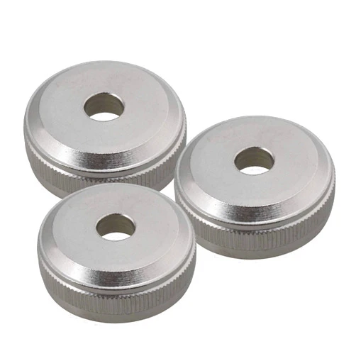Yibuy Silver Copper Trumpet Cornet Valve Piston Button Cap Screw Trumpet Accessories Pack of 3
