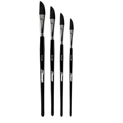 Sdanart 4PCS Dagger Striper Brush Set, Premium Dagger Paint Brushes Set, Professional Dagger Brush for Watercolor Acrylic Oil Gouache, Pinstriping Brush Set ，Dagger Striper Watercolor Paint Brush