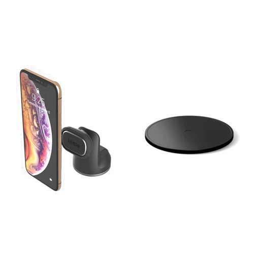 iOttie iTap 2 Magnetic Dashboard Car Mount Holder and Cradle for iPhone Xs Max R 8 Plus 7 Samsung Gal | iOttie Adhesive Dashboard Pad for iOttie Car Mounts Flexible Dashboard Pad for Curved Surfaces