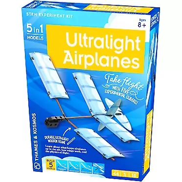 Thames & Kosmos Ultralight Airplanes STEM Experiment Kit | Build 5 Gliders | Learn How Airplanes Work | for Ages 8+ | Design Your Own Glider | Learn Physics and Aerodynamics