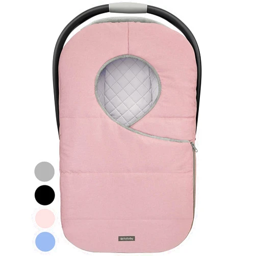 liuliuby Winter Carseat Cover for Baby Carseat | Doona Car Seat Cover Baby Winter | Warm Baby Car Seat Cover | Carseat Covers Baby Girl | Infant Car Seat Cover Winter Baby Essentials (Pink)