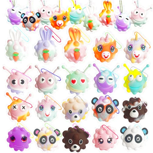 APZ 20 Pack Animals Pop Balls,3D Pop Animal Pop Balls Birthday Party Favors for Kids,Pop Balls Birthday Party Favors for Boys & Girls, Carnival Prizes, Treasure Box Toys Prizes