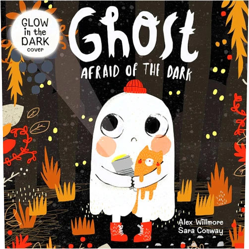 By Sara Conway (Author), Kidsbooks Publishing (Author), Alex Willmore (Illustrator) & 0 more Ghost Afraid of the Dark | Halloween Picture Board Book for Toddlers with Glow-in-the-Dark Cover | Sweet Story About Bravery & Friendship | Bedtime Rhyming Story Book for Kids Scared of the Dark