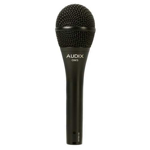 Audix OM5 Hypercardioid Handheld Dynamic Vocal Microphone for Stage Singers - Black