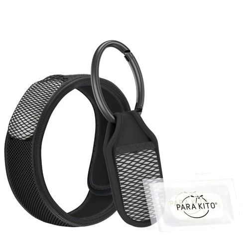 PARA'KITO para’Kito Mosquito Repellent 1 Black Wristband and 1 Black Clip Bonus