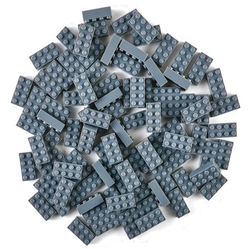 Strictly Briks Compatible with Lego Classic Bricks Starter Kit, Gray, 96 Pieces, 2x4 Studs, Building Creative Play Gift Set for Ages 3 and Up, 100% Compatible with All Major Brick Brands