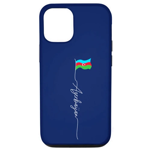 Azerbaijan Flag Gifts for Azerbaijani Patriots iPhone 15 Pro Azerbaijan, Baku, Azerbaijani Patriotic Flag Case