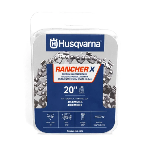 Husqvarna Rancher X H80 20 Inch Chainsaw Chain, 3/8