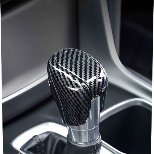 XBAOPEG Fits for Honda Civic Accessories 2019-2025 Car Gear Shift Cover, Gear Shift Knob for Honda Accord Accessories 2018-2025 Car Interior Decoration (Carbon Fiber Pattern)