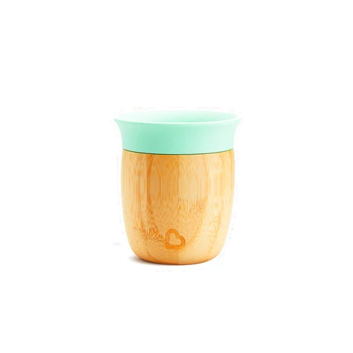 Munchkin® Bambou™ 5oz Open Training Cup for Babies and Toddlers, Non-Toxic Bamboo and Food-Grade Silicone
