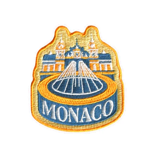 Vagabond Heart Monaco Iron On Patch - Jackets Backpacks Clothing - Travel Souvenir Badge - Embroidered Grand Casino Sew On or Iron On Applique for Jeans Hats Bags - Gift for Travelers - 2.75