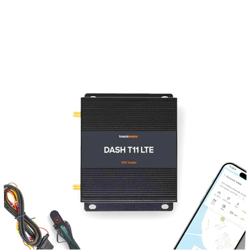 TRACK MATE GPS TrackmateGPS DASH T11 Car Vehicle Tracker, Real Time Tracking, Theft Prevention, Door Lock/Unlock, No Contract, Ideal for Fleets Cars Trucks, US Support, Advanced Reports iOS & Google Play App, 4G LTE