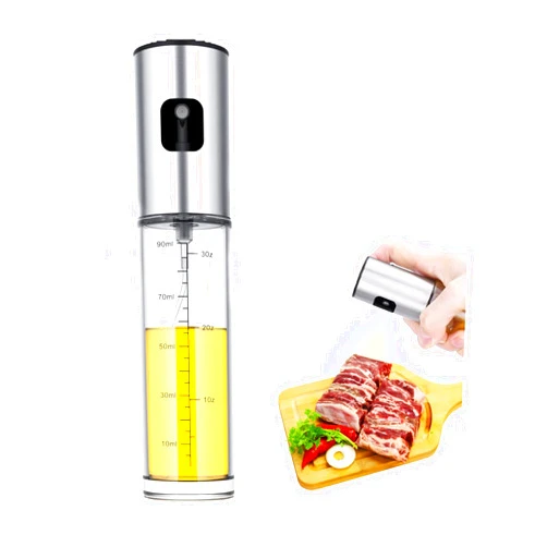 NIKKIER Oil Sprayer for Cooking,100ml Olive Oil Spritzer,Oil Sprayer for Air Fryer, Salad,BBQ,Roasting