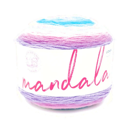 Lion Brand Yarn Mandala Yarn, Multicolor Yarn for Crocheting and Knitting, Craft Yarn, Liger, 1770 Foot (Pack of 1)