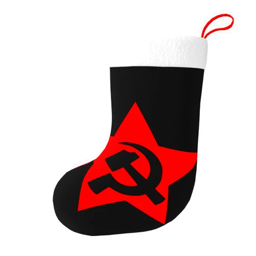 FYCFSLMY Communist Hammer Sickle and Star Flag Christmas Stockings, 18