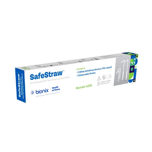 Bionix - SafeStraw, Drinking Straw Attachment, Ideal Drinking Aid for Patients with Swallowing Disorders, Safe & Effective, Reusable, Simple & Discreet, For Single-Patient Use, Easy-To-Clean